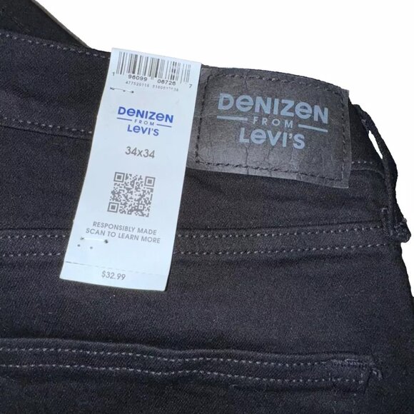 Men's Jean Pants Black Denizen Levi's 216 Slim Fit Super Flex Jeans - Picture 6 of 11